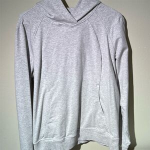 Lululemon Women's Heather Gray Scuba Hoodie Pullover Size 12